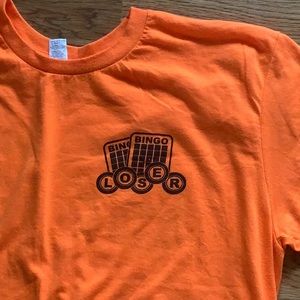 BINGO Orange Tee Shirt Short Sleeve XL